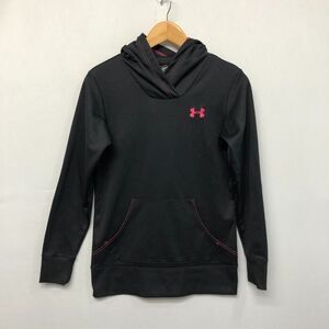 Under Armour Women Pullover Hooded Hoodie Sweatshirt Size Small Black B282 -17